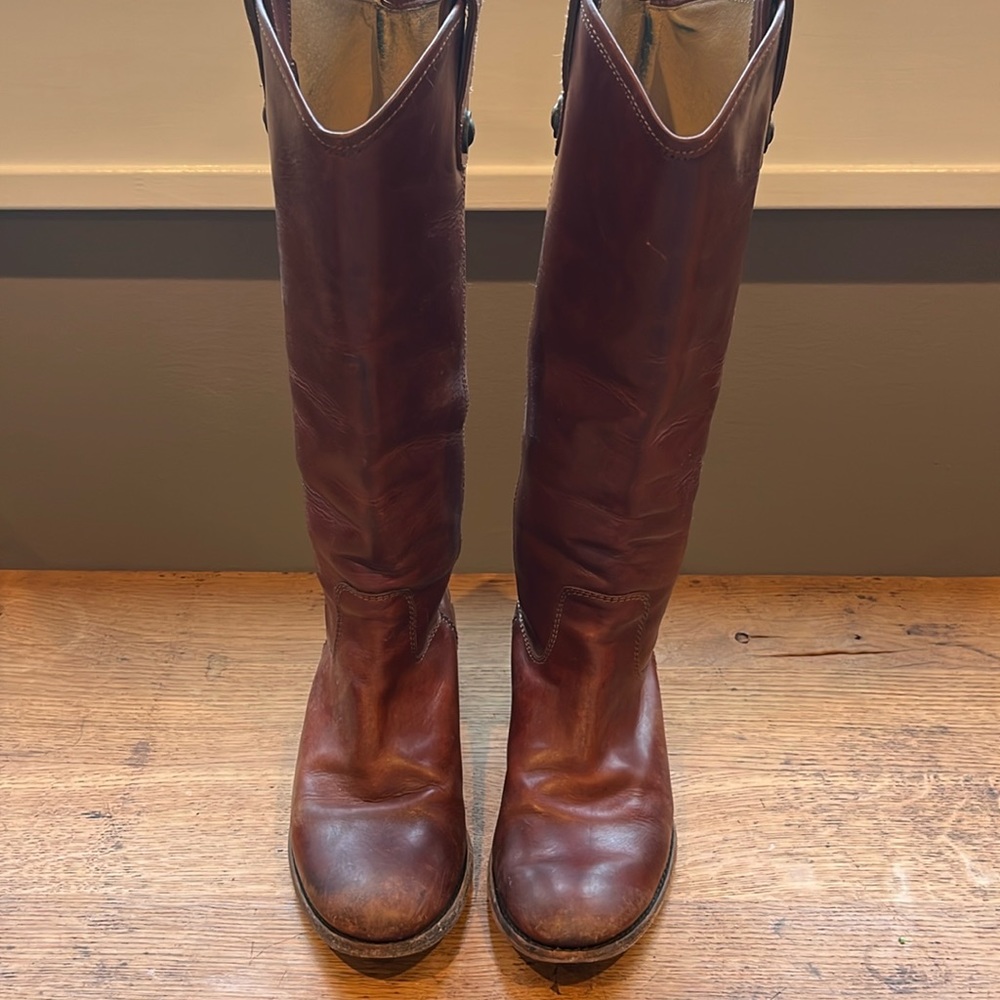 Genuine Frye Leather “Melissa Button” Boots